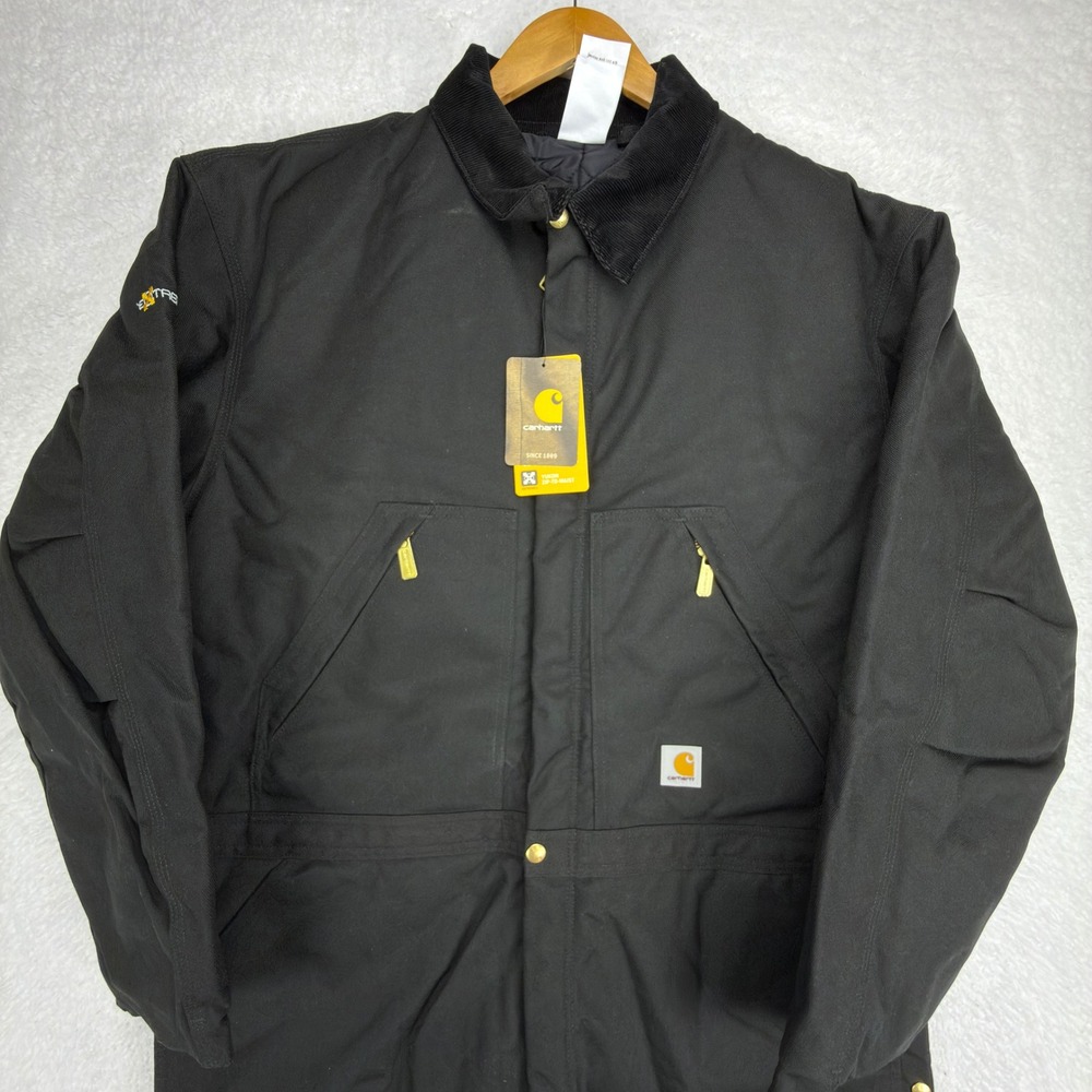 Carhartt Extremes Arctic Quilt Lined‎ Coveralls Men 46 X06 BLK Black NWT NOS